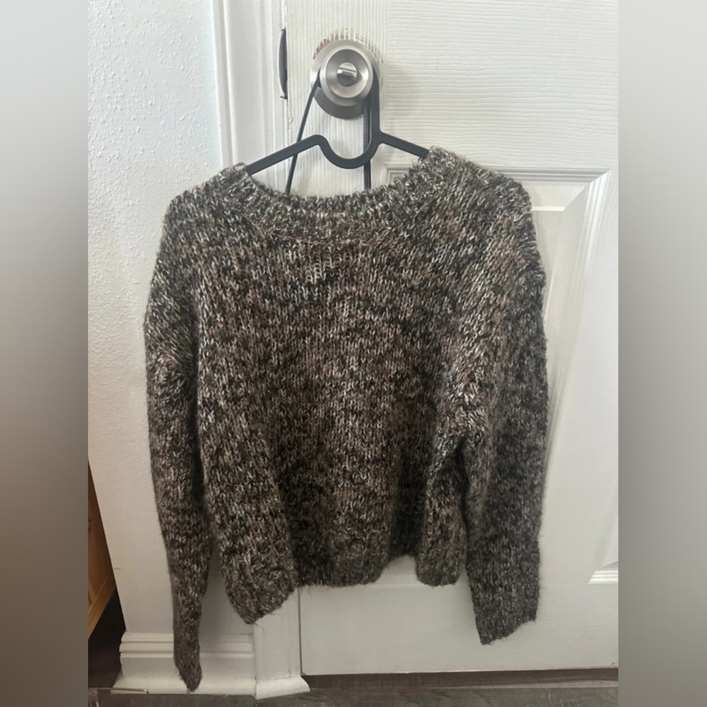 Cozy Brown Knit Sweater